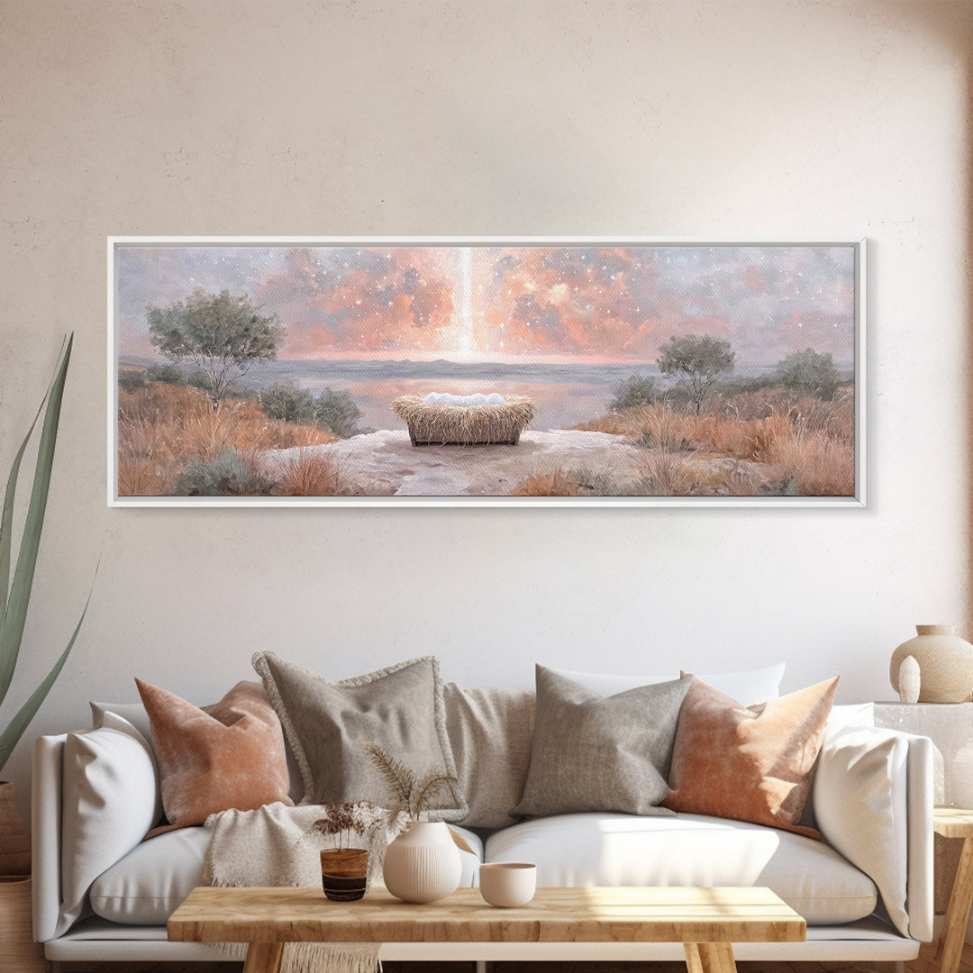 Eternal Presence – Framed Canvas Print – Christian Wall Art – Panoramic Art – Christian Art Canvas – Christian Painting – Moody Christian A
