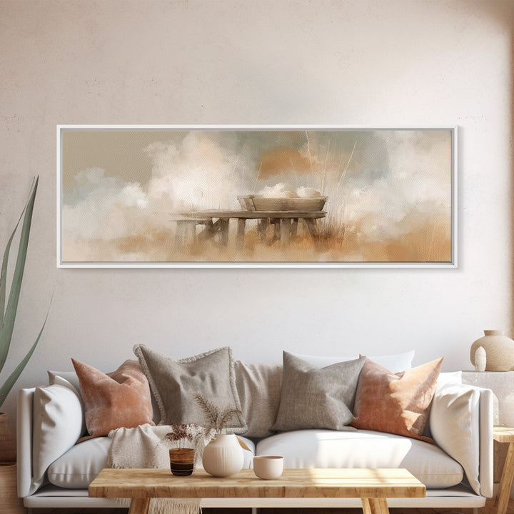 Gentle Manger Light – Framed Canvas Print – Panoramic Art – Christian Wall Art – Christian Art Canvas – Christmas Art – Christian Christmas