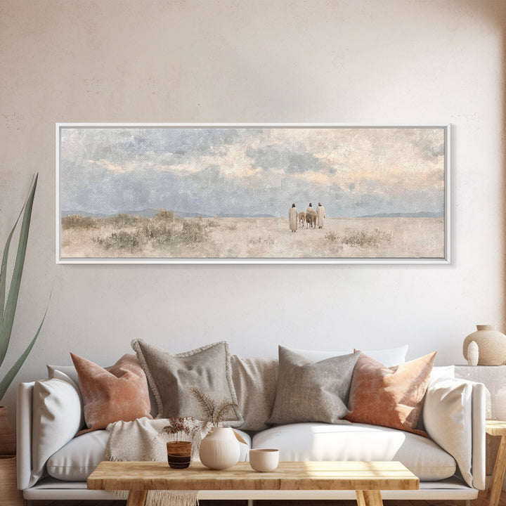 Star of Wonder Sky | Framed Canvas Print | Christian Wall Art | Panoramic Wall Art | Christian Art Canvas | Christmas Art | Jesus Painting