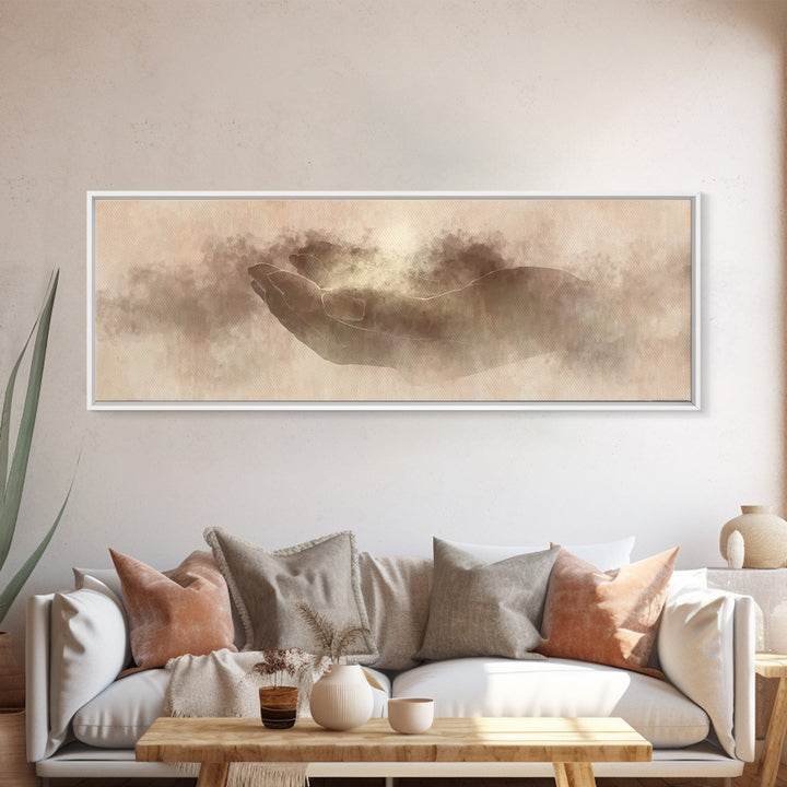 Seeds Of Blessing | Framed Canvas Print | Extra Wide Art | Christian Art | Christian Art Canvas | Christian Christmas Art | Christian Paint