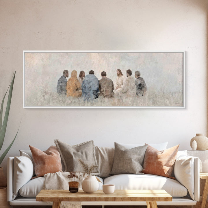 Quiet Covenant – Framed Canvas Print – Panoramic Frame – Christian Art Canvas – Christian Painting – Jesus Painting – Christian Wall Art