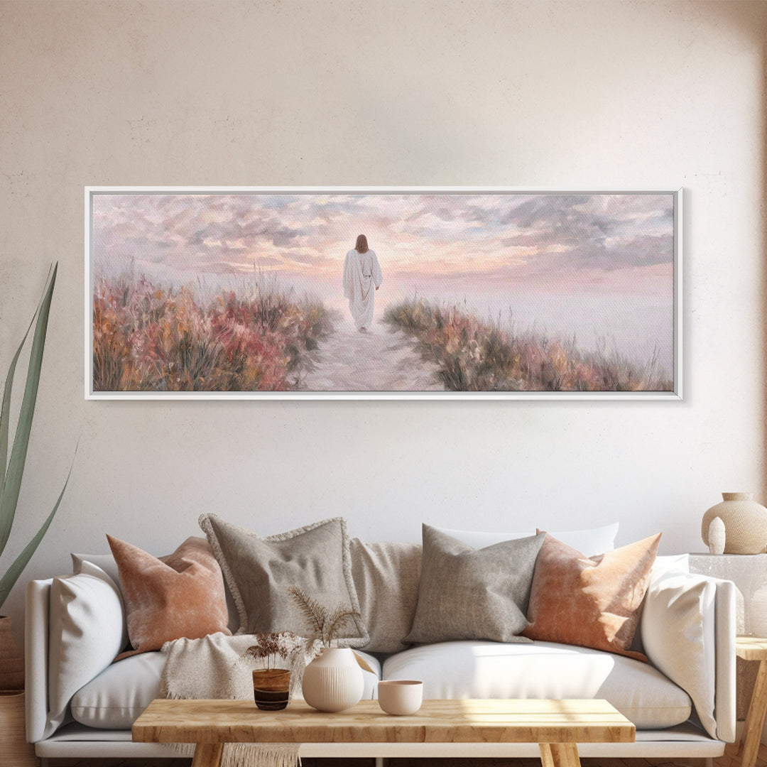 Horizon Of Peace – Framed Canvas Print – Panoramic Art – Christian Art Canvas – Jesus Wall Art – Christian Art – Christian Christmas