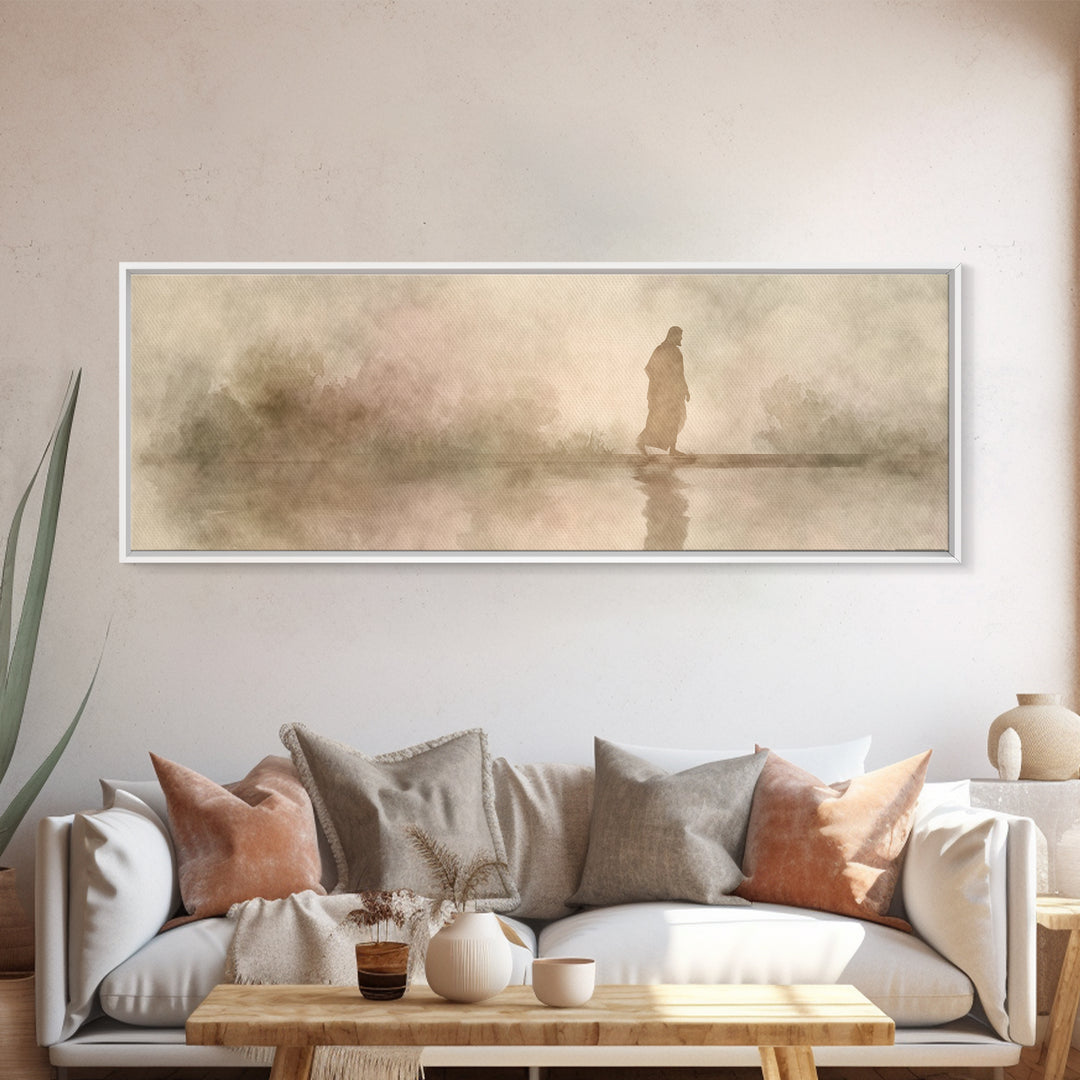 Shaded Covenant | Framed Canvas Print | Panoramic Painting | Christian Wall Art | Jesus Canvas Art | Christian Art Print | Christian Decor