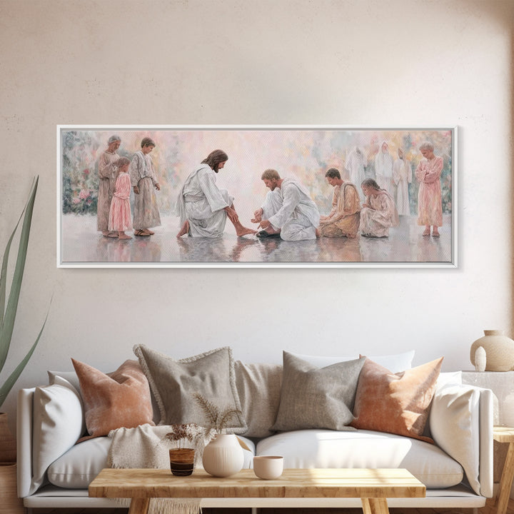 Harmony of Grace – Framed Canvas Print – Panoramic Painting – Christian Art Canvas – Christian Wall Art – Jesus Painting – Christian Christ