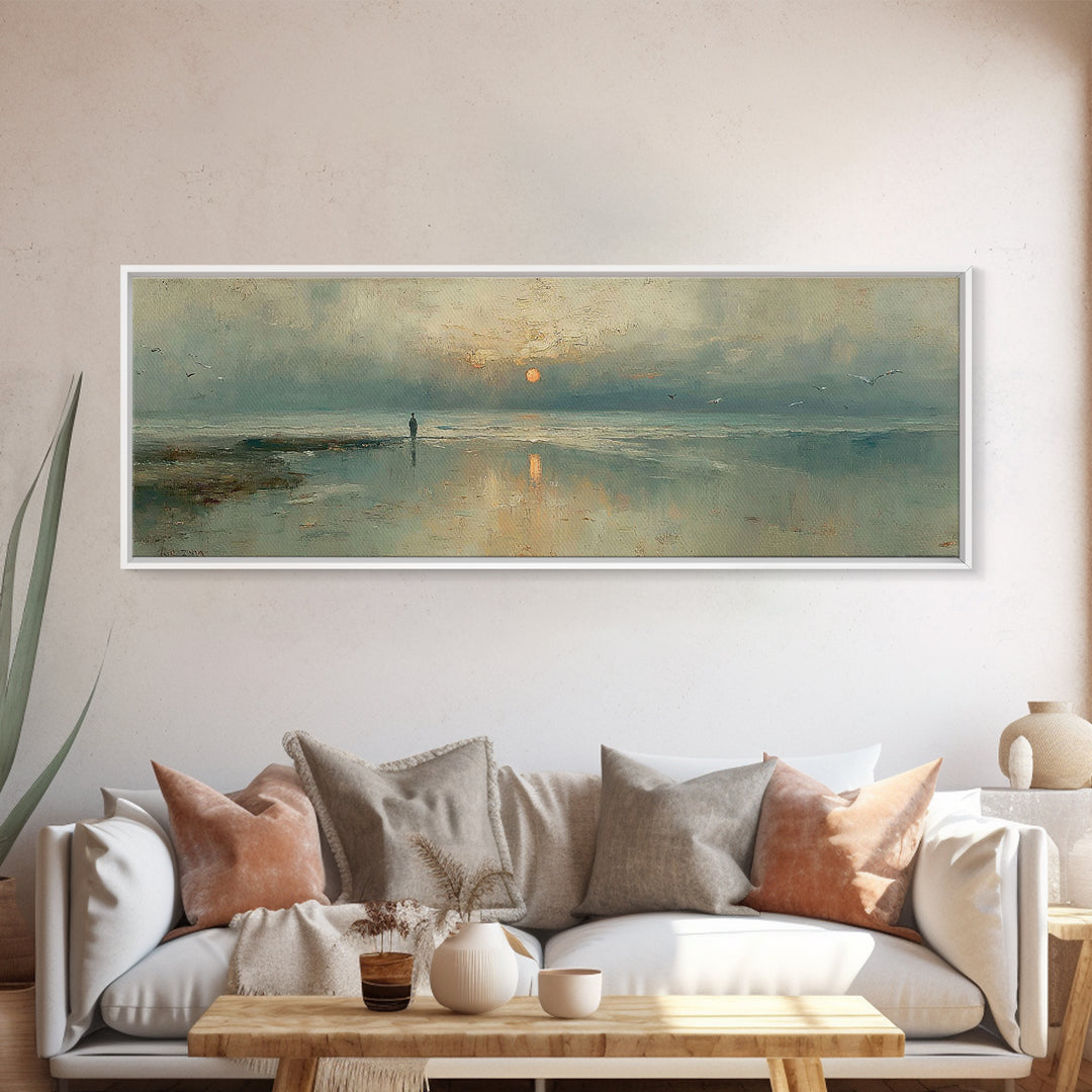 Sunrise Promise – Framed Canvas Print – Panoramic Print – Christian Art Canvas – Jesus Painting – Christian Art – Modern Christian Art