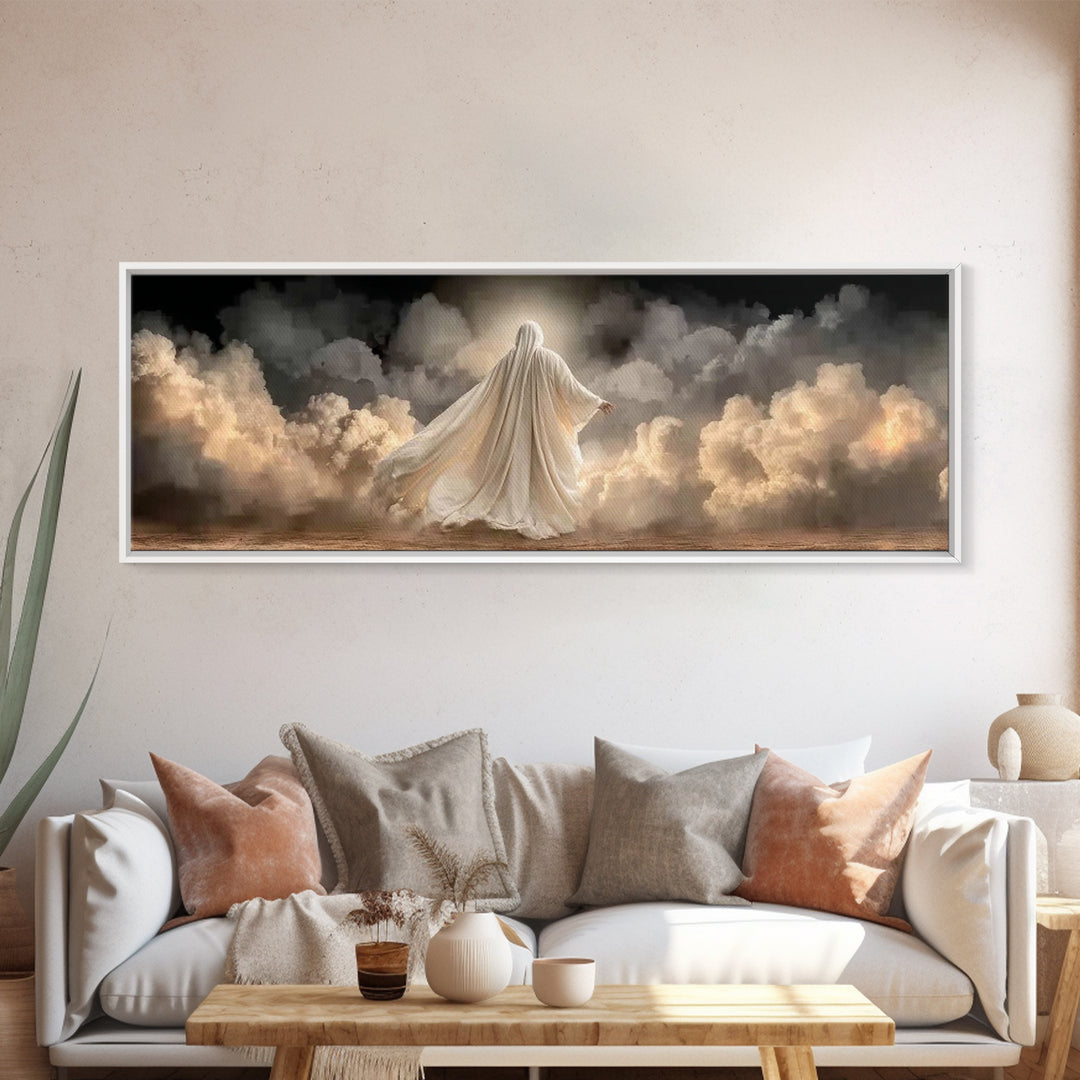 Path Of Radiance – Framed Canvas Print – Christian Art Canvas – Panoramic Painting – Christian Wall Art – Jesus Art Print – Modern Christia