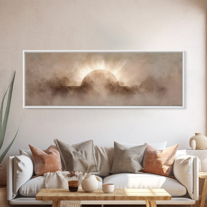 He Is Risen – Framed Canvas Print – Christian Wall Art – Christian Art Canvas – Panoramic Print – Christian Art – Christian Gift