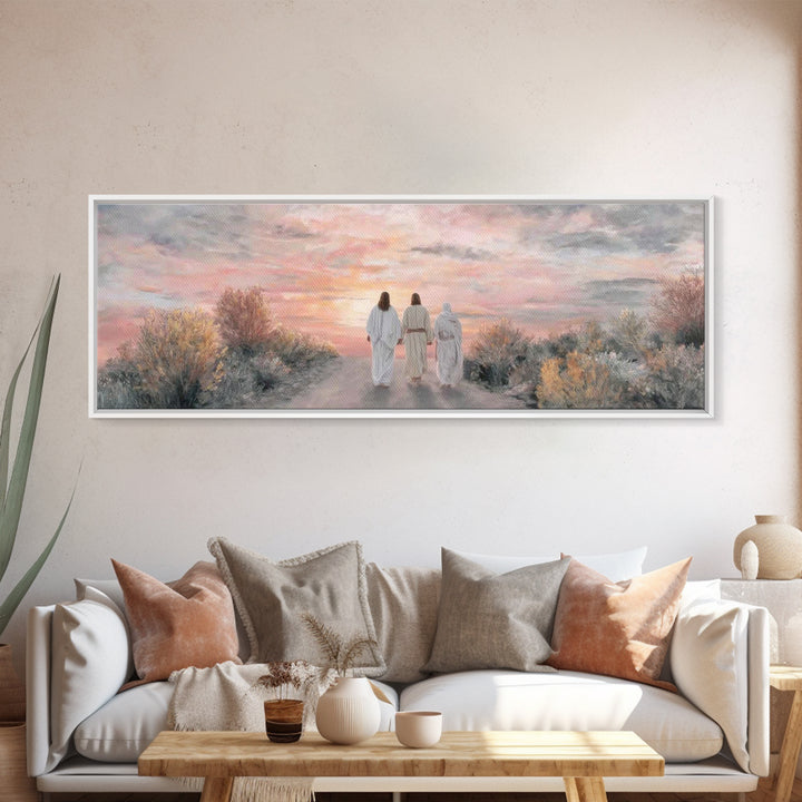 Nativity Star Rising, Framed Canvas Print, Christian Wall Art, Christian Art Canvas, Panoramic Painting, Christmas Art, Christian Christmas