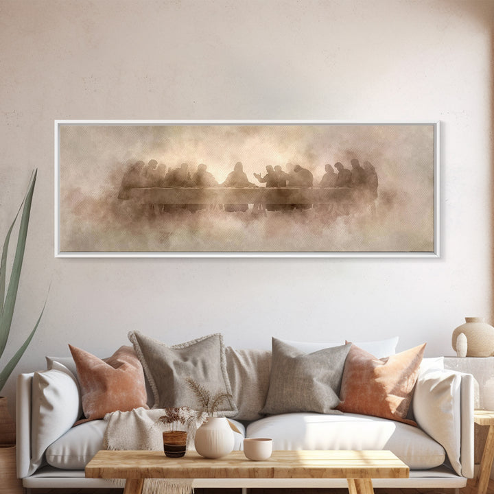 Gathered In Light | Framed Canvas Print | Christian Art Canvas | Christian Wall Art | Panoramic Wall Art | Christian Painting