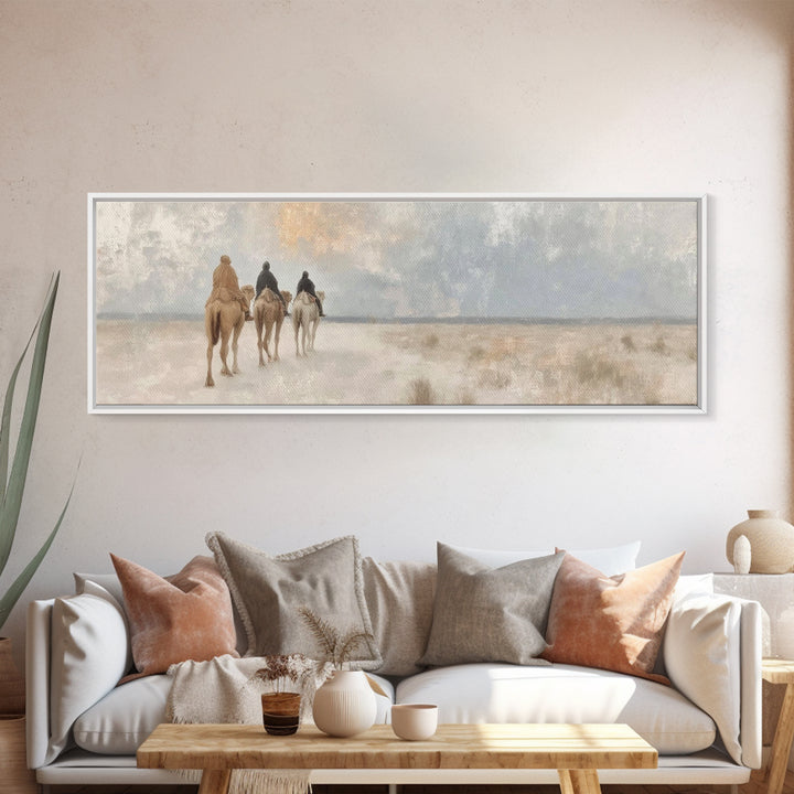 Crescent Promise – Framed Canvas Print – Panoramic Art – Christian Wall Art – Christian Art Canvas – Jesus Painting