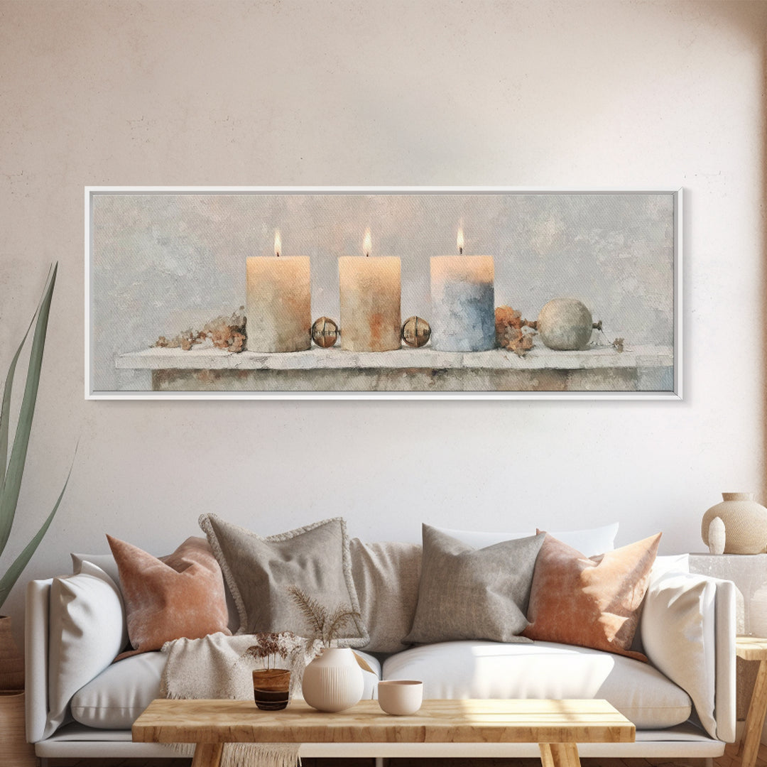 Season Of Hope – Framed Canvas Print – Panoramic Art – Christian Christmas Art – Christian Wall Art – Christian Art Canvas