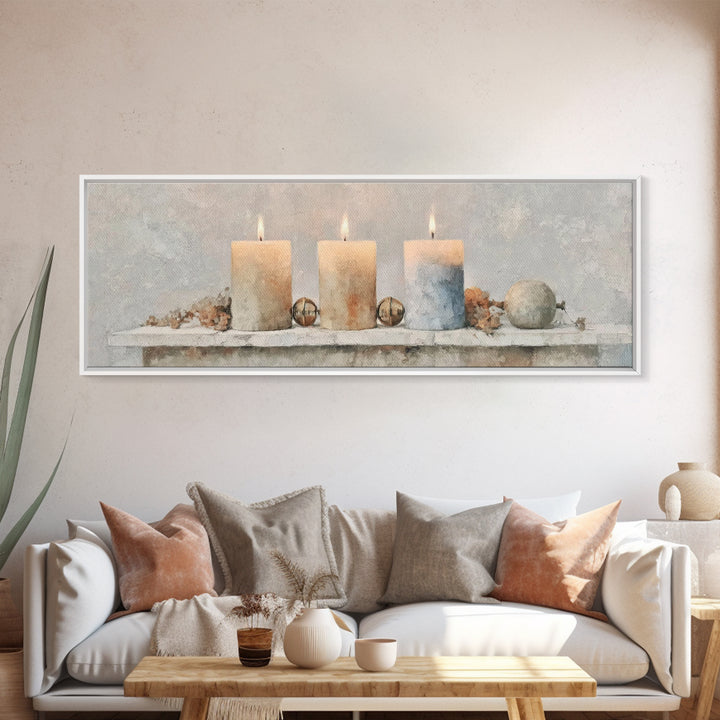 Season Of Hope – Framed Canvas Print – Panoramic Art – Christian Christmas Art – Christian Wall Art – Christian Art Canvas