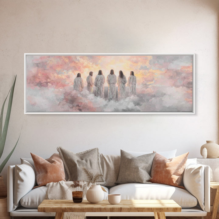 Dawn Of Grace – Framed Canvas Print – Christian Art Canvas – Panoramic Wall Art – Jesus Painting – Christian Christmas Art – Christian Deco