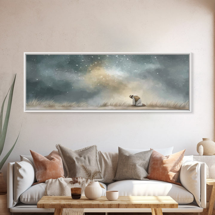 Stars Of Hope – Framed Canvas Print – Panoramic Art – Christian Wall Art – Jesus Painting – Christian Art Canvas – Christmas Art