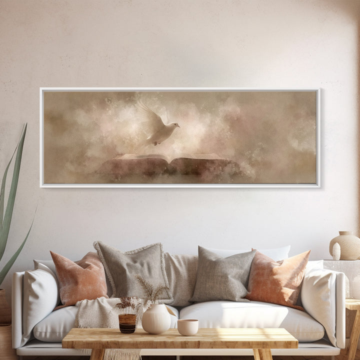 Breath Of Heaven – Framed Canvas Print – Panoramic Frame – Christian Wall Art – Subtle Christian Art – Christian Art Canvas – Christian Chr