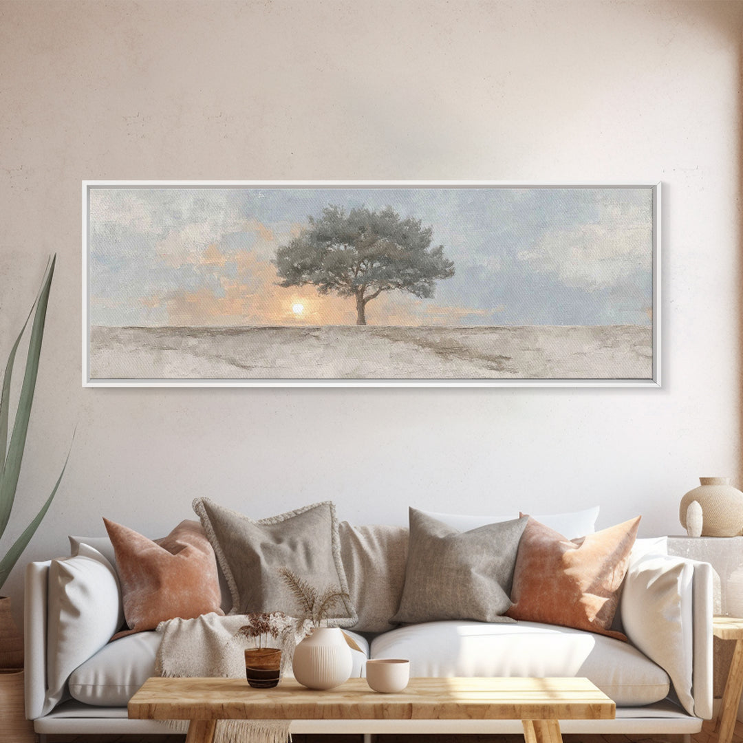 Starry Night Roots | Framed Canvas Print | Panoramic Frame | Christian Art Canvas | Christian Wall Art | Christian Painting | Christmas Art