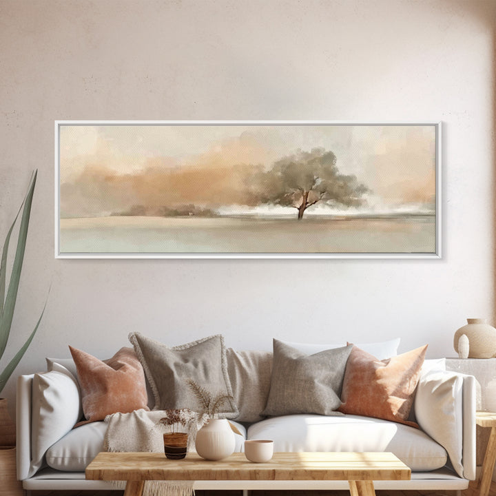 Covenant Tree Grace – Framed Canvas Print – Panoramic Art – Christian Art Canvas – Christian Wall Art – Christian Painting – Christmas Art