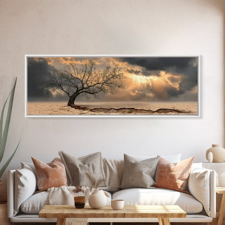 The Guiding Dawn – Framed Canvas Print – Christian Wall Art – Christian Art Canvas – Christmas Art – Panoramic Art – Christian Christmas De