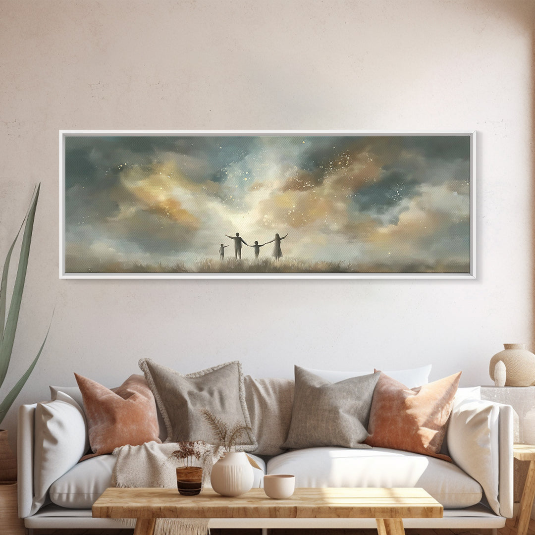 Children Of Light, Framed Canvas Print, Panoramic Art, Christian Art Canvas, Christian Paintings, Christian Wall Art, Christian Gift Ideas