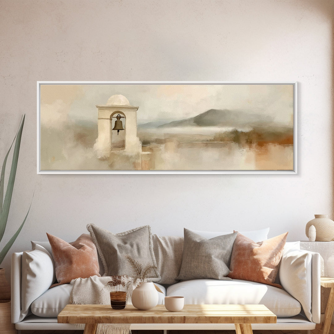 Faithful Horizon, Framed Canvas Print, Panoramic Print, Christian Art Canvas, Christian Painting, Christian Wall Art, Christmas Art