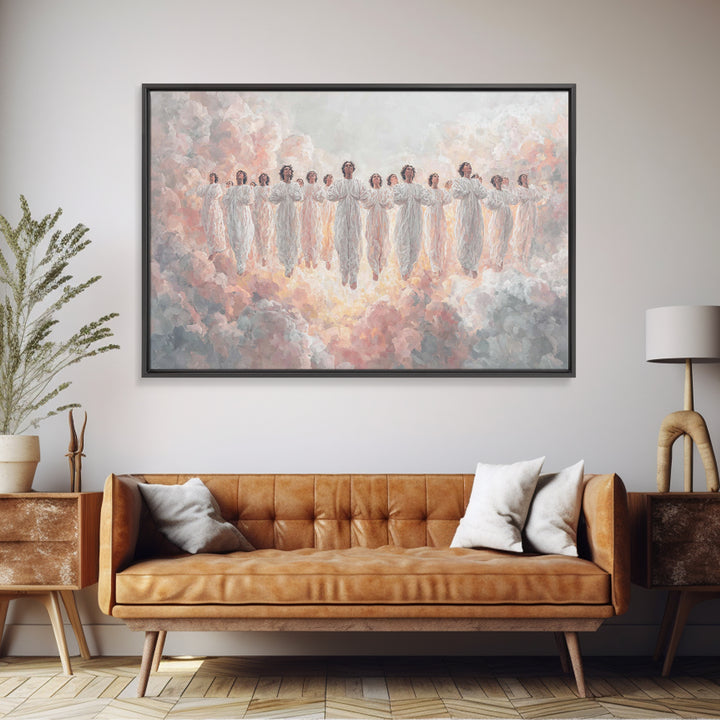 Heavenly Chorus – Framed Canvas Print – Christian Wall Art – Christian Art Canvas – Christian Paintings – Christian Christmas Art