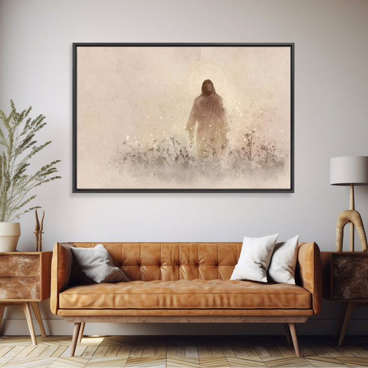 Radiant Messiah | Framed Canvas Print | Christian Wall Art | Jesus Painting | Christian Christmas Art | Christian Art Canvas | Christian De