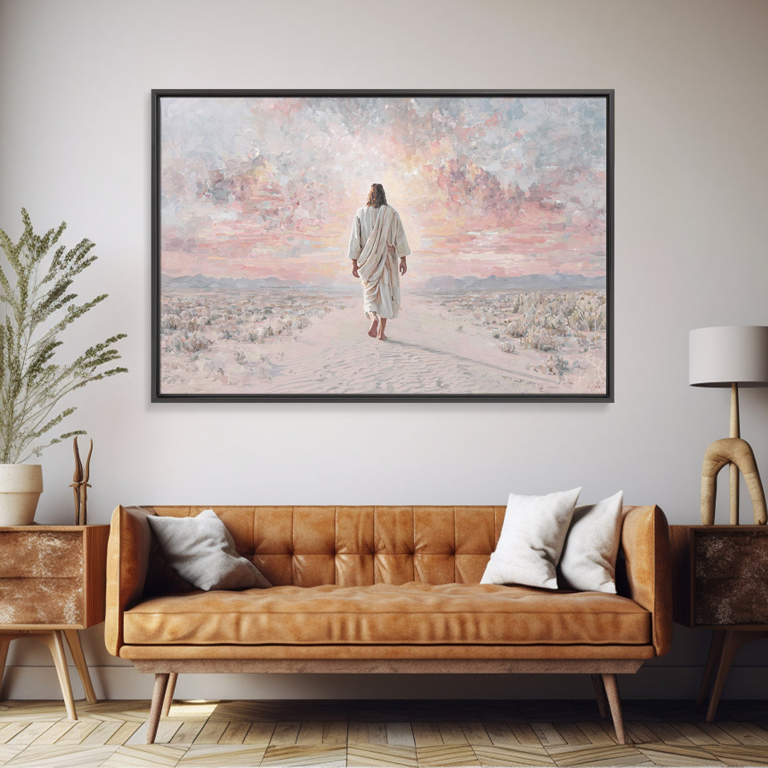 Dawn Of Redemption – Framed Canvas Print – Christian Wall Art – Christian Art Canvas – Jesus Painting – Modern Christian Art – Christian Gi