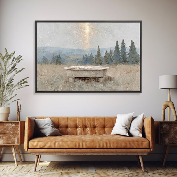 Starborn Dawn | Framed Canvas Print | Christian Christmas Art | Nativity Art | Christian Wall Art | Christian Art Canvas | Christmas Art Pr