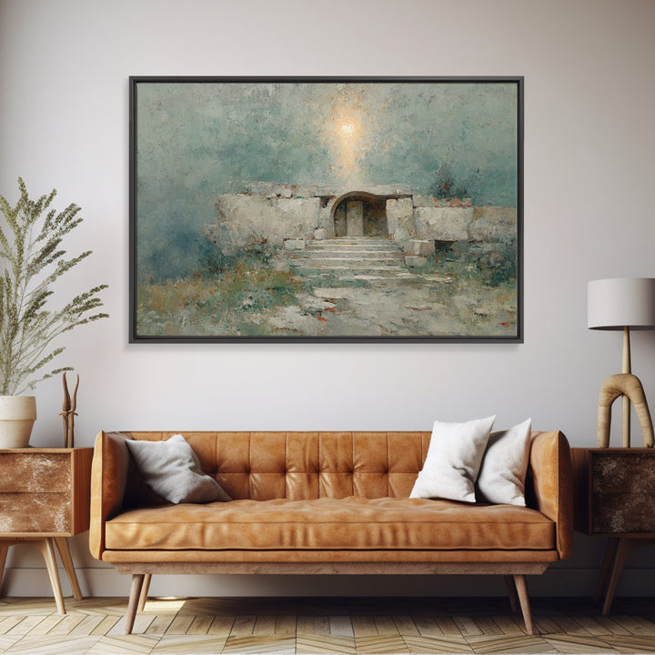 Empty Tomb Glory – Framed Canvas Print – Christian Art Canvas – Christian Wall Art – Christian Christmas Art – Christian Decor – Christmas