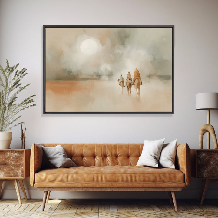 Radiant Dawn Path – Framed Canvas Print – Christian Art Canvas – Christian Decor – Christian Wall Art – Christmas Art – Christian Christmas