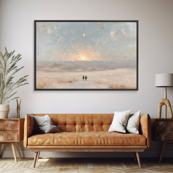 Holy Horizon – Framed Canvas Print – Christian Art Canvas – Christian Wall Art – Christmas Art – Christian Gift – Christian Christmas Art