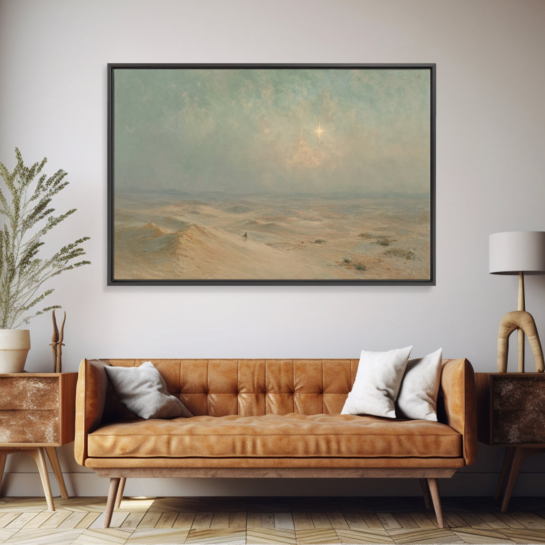 Sacred Horizon – Framed Canvas Print – Christian Christmas Art – Christian Wall Art – Christian Art Canvas – Christmas Art – Christian Gift