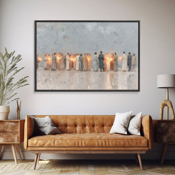 Gathered In Light – Framed Canvas Print – Christian Art Canvas – Christian Art Prints – Christian Decorations – Christian Wall Art