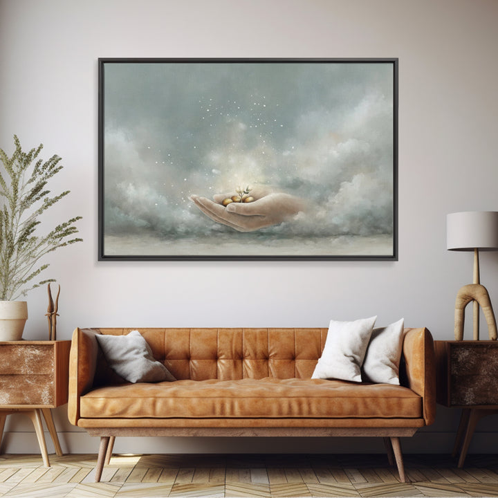 Seeds Of Hope - Framed Canvas Print - Christian Art Canvas - Christian Wall Art - Jesus Painting - Christian Gift Ideas