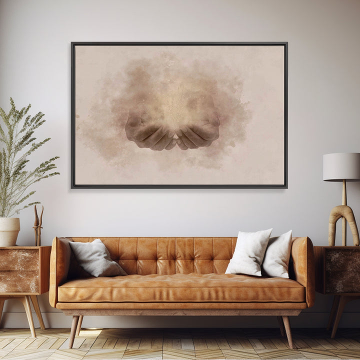 Seeds Of Mercy – Framed Canvas Print – Christian Wall Art – Christian Art Canvas – Subtle Christian Art – Christian Art Prints – Christian