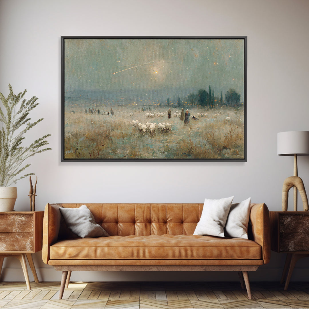 Journey of the Wise | Framed Canvas Print | Christmas Wall Art | Christian Christmas Art | Christian Art Canvas | Vintage Christmas Art | C