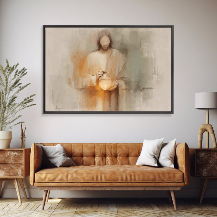 Radiant Hope | Framed Canvas Print | Christian Art Canvas | Jesus Painting | Christian Wall Art | Modern Christian Art | Christian Art Gift