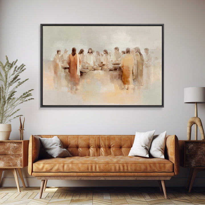 Circle Of Hope – Framed Canvas Print – Christian Wall Art – Christian Art Canvas – Jesus Painting – Christian Art Work – Modern Christian P