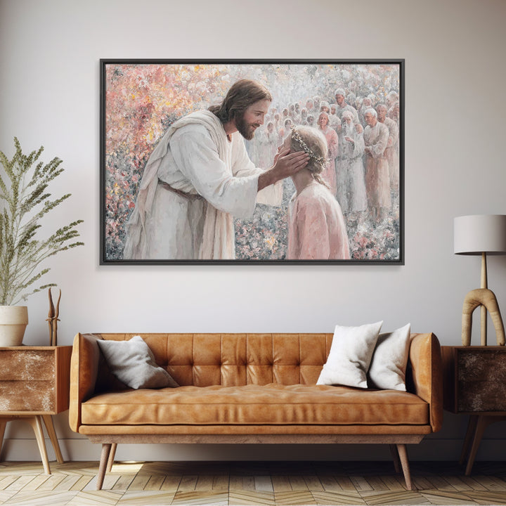Joyful Reunion – Framed Canvas Print – Christian Art Canvas – Jesus Painting – Christian Art Prints – Christian Wall Art – Christian Gift I