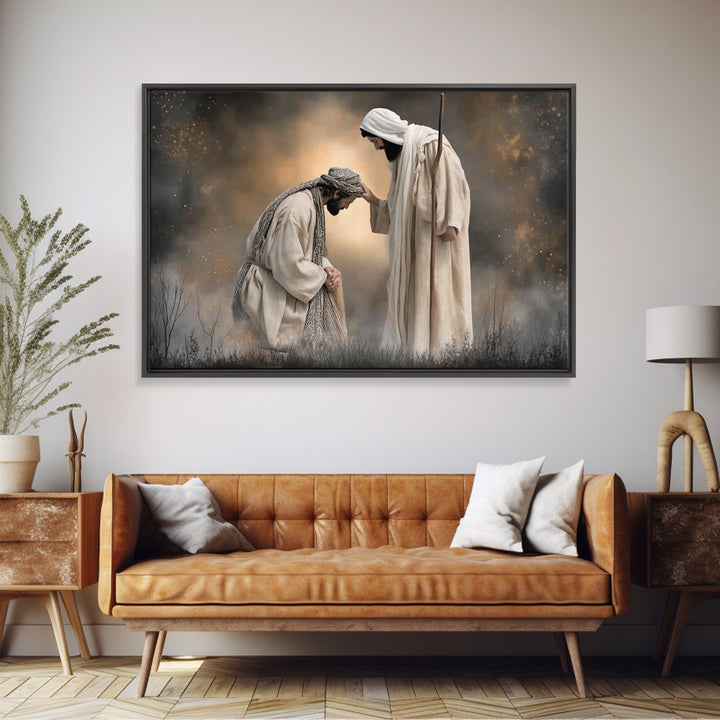 Fields Of Mercy – Framed Canvas Print – Christian Wall Art – Jesus Painting – Christian Art Canvas – Christian Decor – Christian Gift