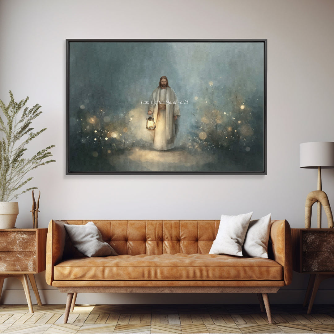 Pathway Of Hope – Framed Canvas Print – Christian Christmas Art – Jesus Painting – Christian Wall Art – Christmas Art Framed – Christian De