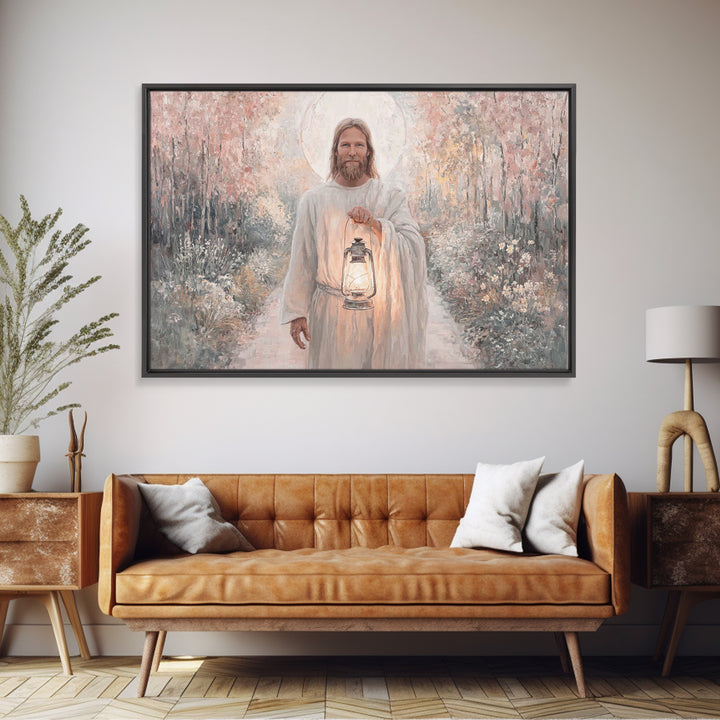 Radiant Way Home – Framed Canvas Print – Christian Wall Art – Christian Art Canvas – Jesus Painting – Christian Gift Ideas – Modern Christi