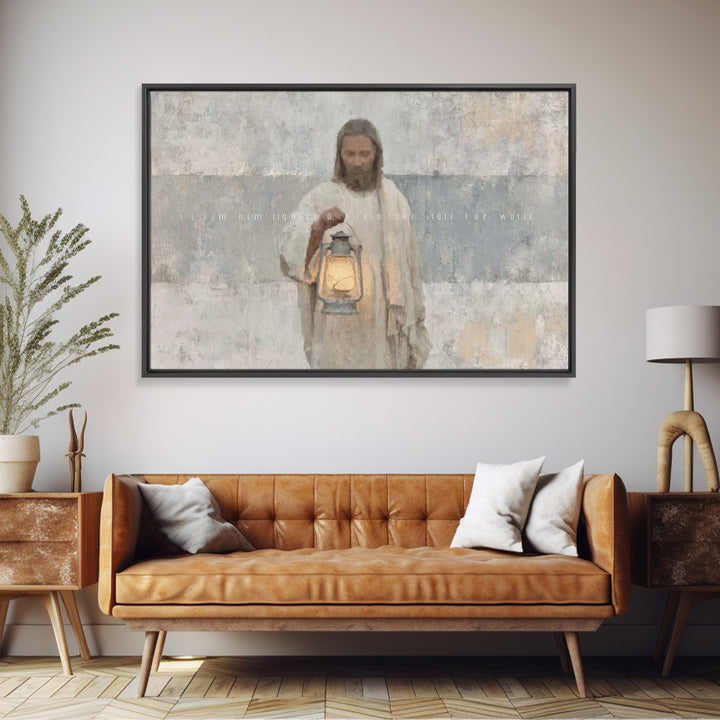 Soft Morning Light | Framed Canvas Print | Christian Wall Art | Jesus Canvas Art | Christian Art Canvas | Subtle Christian Art | Christian