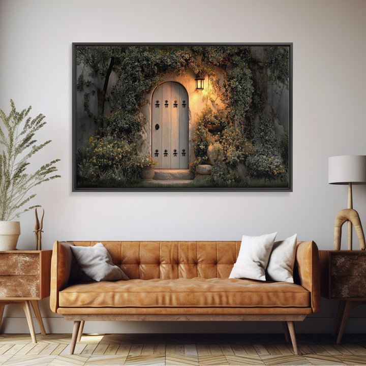 Sacred Threshold - Framed Canvas Print - Christian Wall Art - Christian Decor - Jesus Painting - Christian Art Canvas