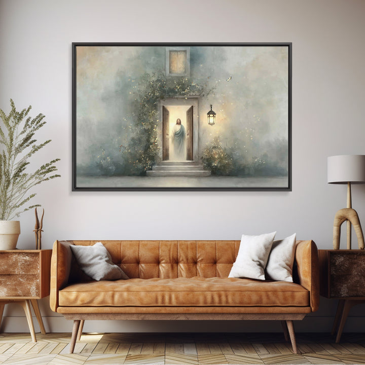 Radiant Invitation - Framed Canvas Print - Christian Art Canvas - Christian Wall Art - Jesus Painting - Minimalist Christian Art