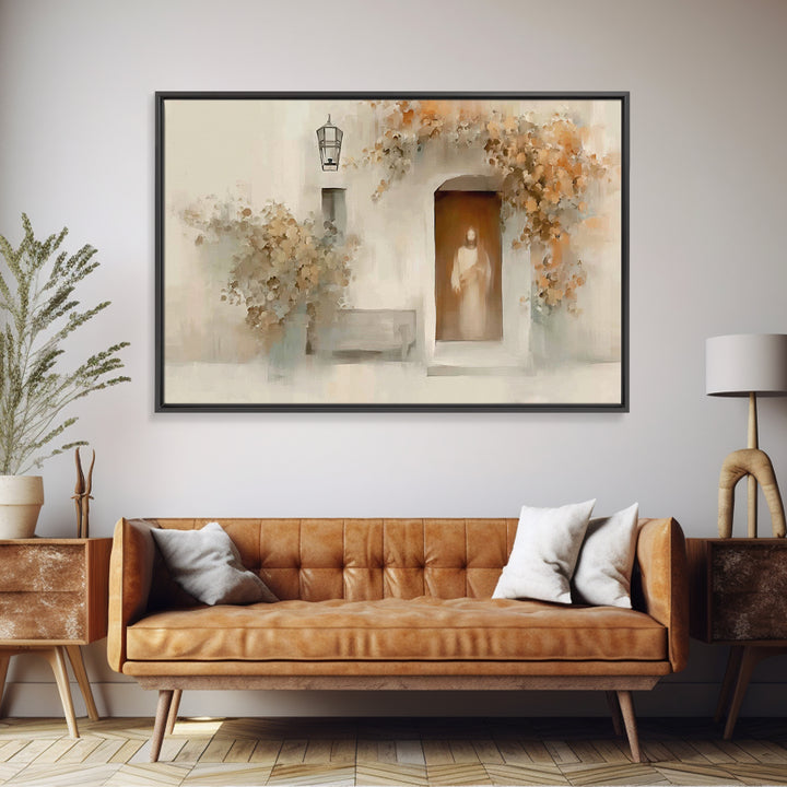 Silent Arrival - Framed Canvas Print - Christian Wall Art - Subtle Christian Art - Jesus Painting - Christian Art Canvas
