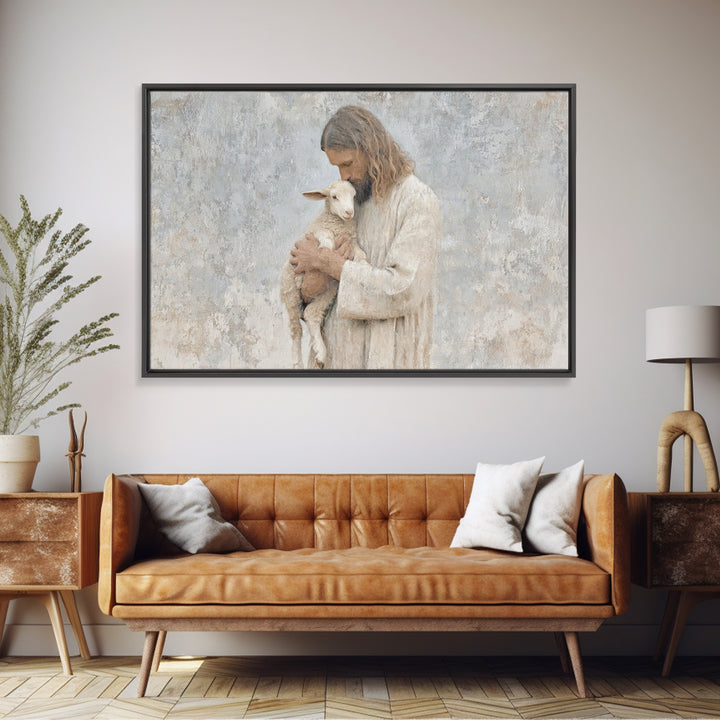 Light Of Compassion – Framed Canvas Print – Christian Art Canvas – Christian Wall Art – Jesus Painting – Christian Christmas Art – Christia