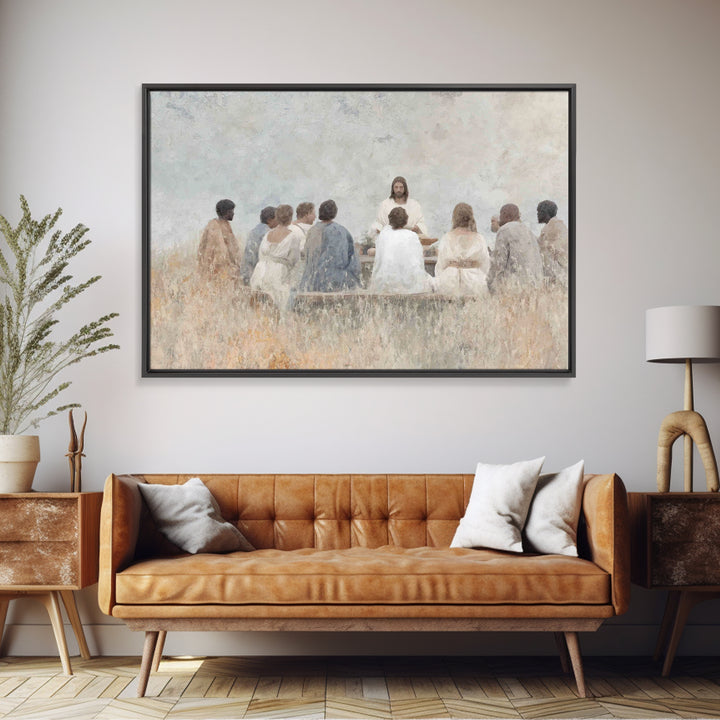 Multitude of Light | Framed Canvas Print | Christian Christmas Art | Christian Wall Art | Jesus Painting | Christian Art Canvas | Christmas
