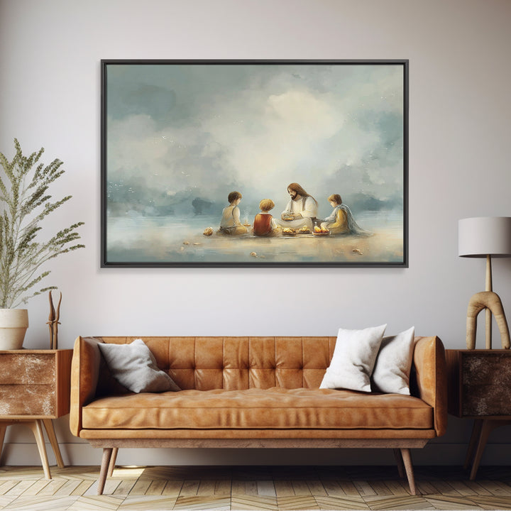Blossoms Of Grace – Framed Canvas Print – Christian Wall Art – Jesus Painting – Christian Art Canvas – Christian Christmas Art