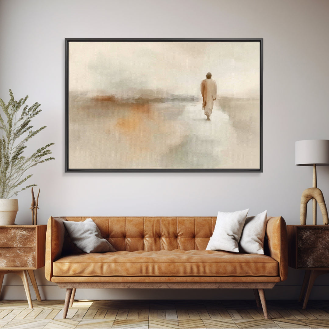 Desert Grace – Framed Canvas Print – Christian Art Canvas – Jesus Painting – Christian Wall Art – Modern Christian Art
